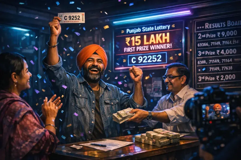 Punjab State Lottery Declares ₹15 Lakh First Prize Winner in Weekly Draw